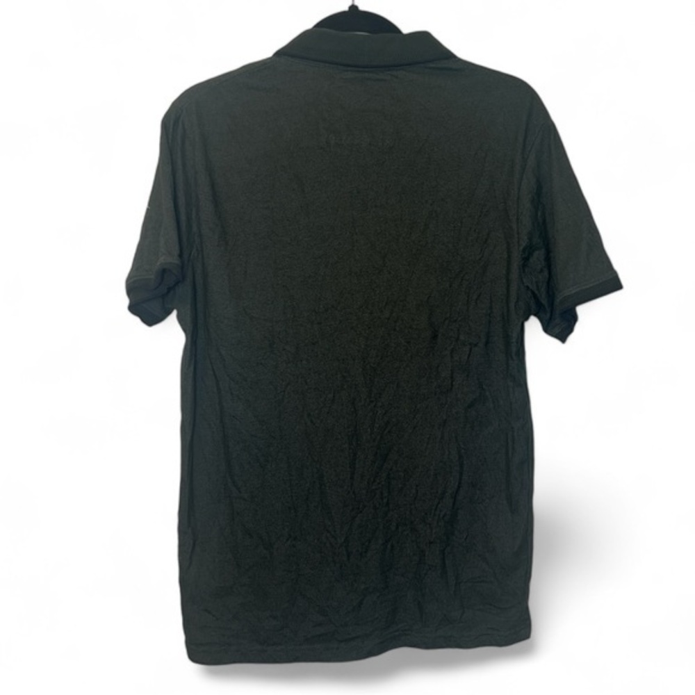 Denim‎ & Flower Men Size Large Green Ricky Singh Collared Short Sleeve Polo - Picture 2 of 5